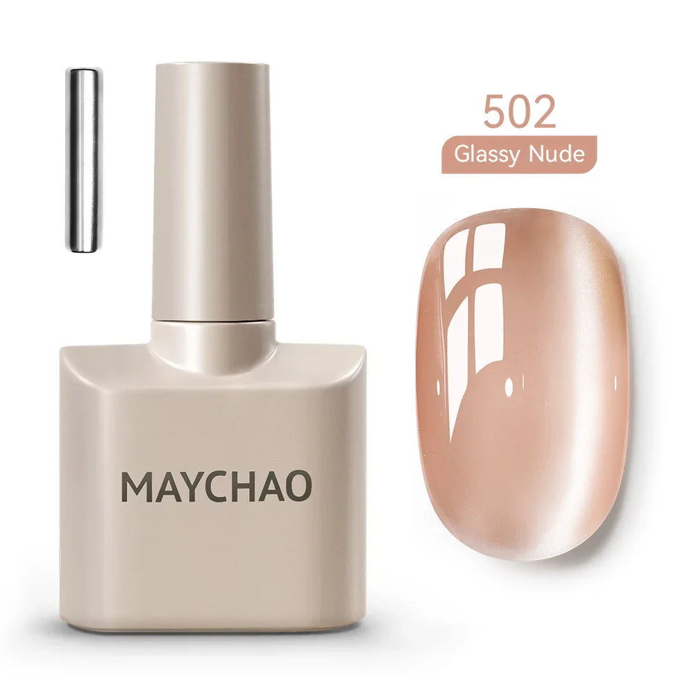Maychao 12ml Cat Eye Gel Nail Polish Rainbow Effect-18