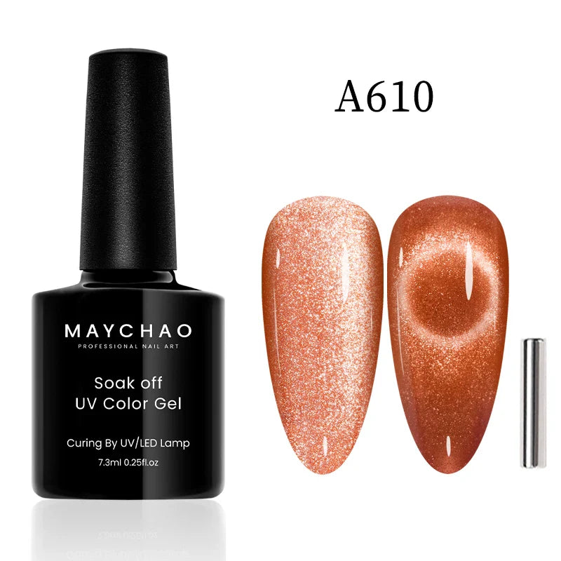 Maychao 12ml Cat Eye Gel Nail Polish Rainbow Effect-66
