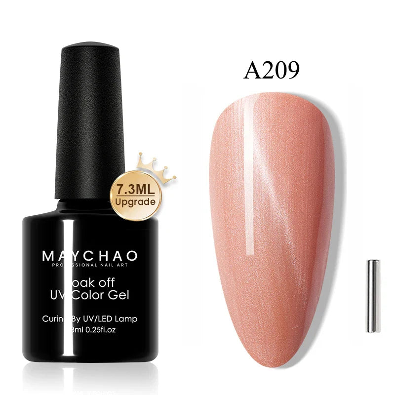 Maychao 12ml Cat Eye Gel Nail Polish Rainbow Effect-38