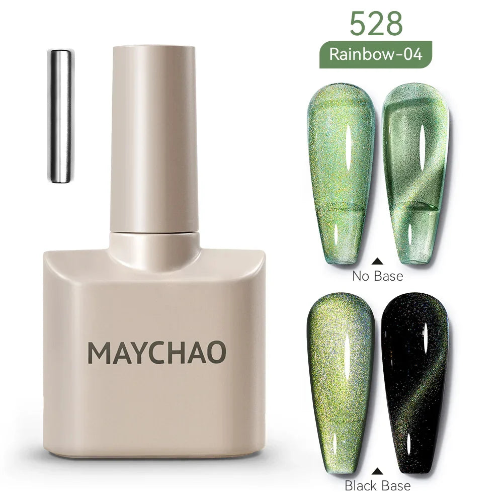 Maychao 12ml Cat Eye Gel Nail Polish Rainbow Effect-57