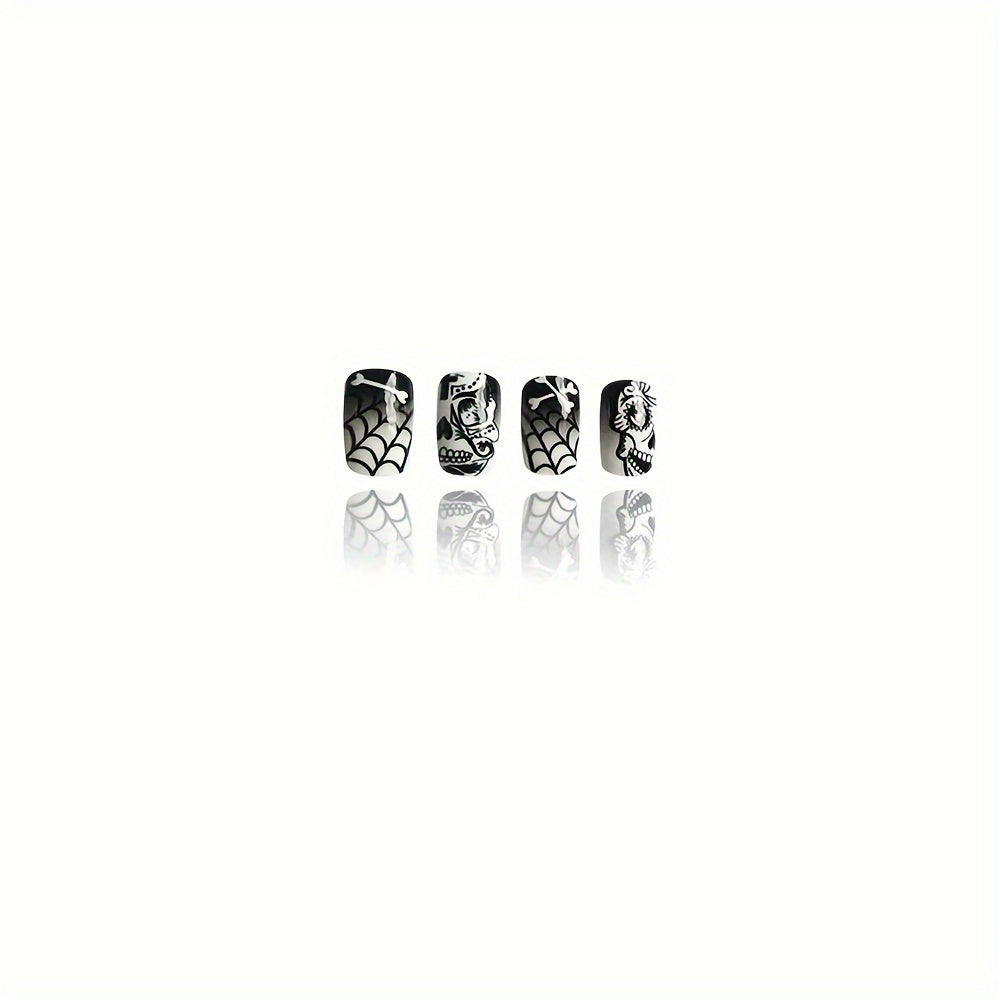 Medium Square Halloween Press-On Nails-3