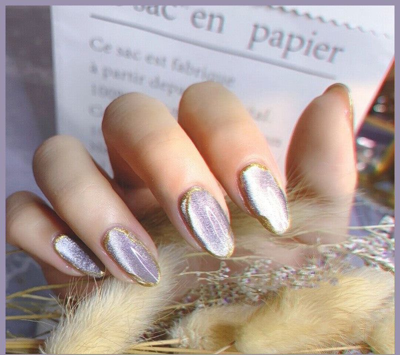 Milk Tea Crystal Cat Eye Nail Polish-27