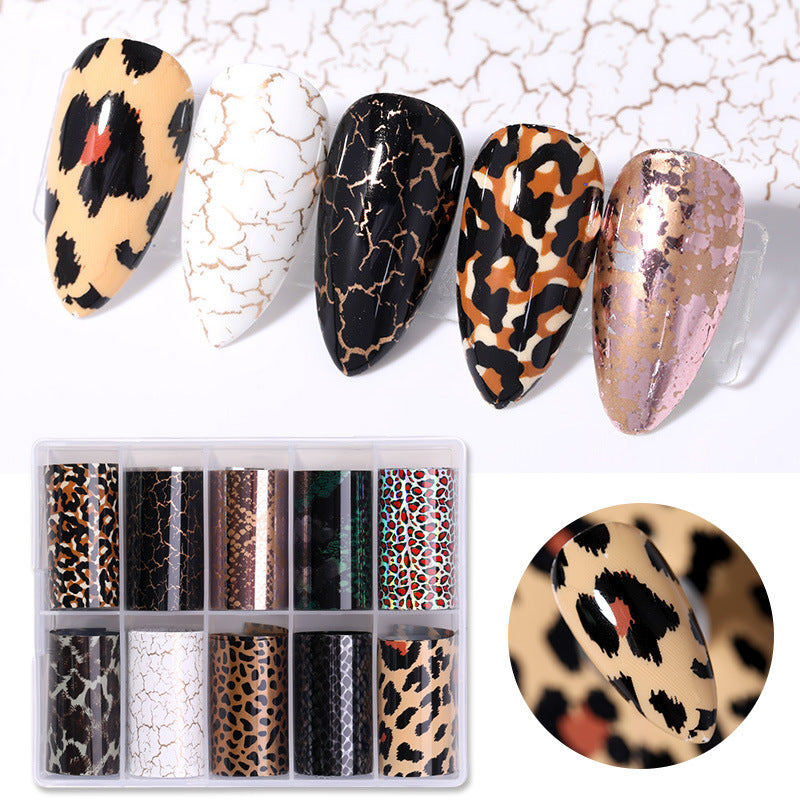 Nail Sticker Snake Paper Starry Sky-0