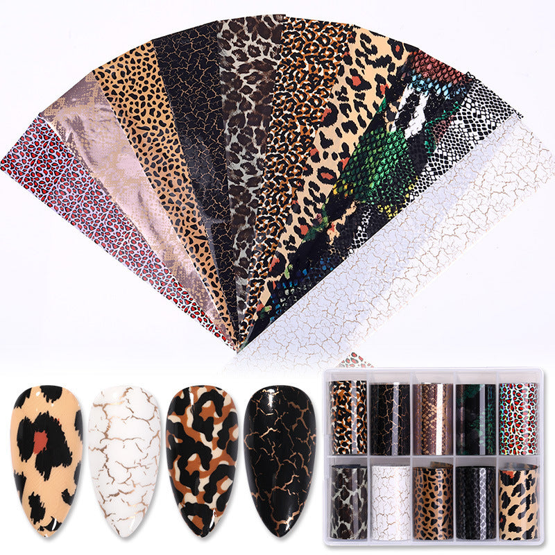 Nail Sticker Snake Paper Starry Sky-3