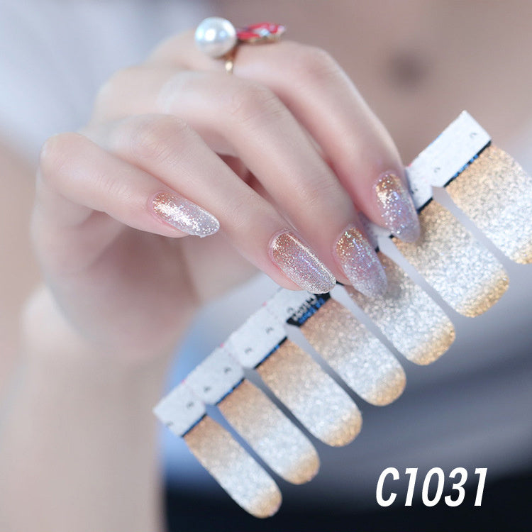 Nail polish nail sticker-0