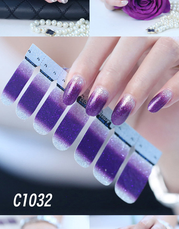 Nail polish nail sticker-1