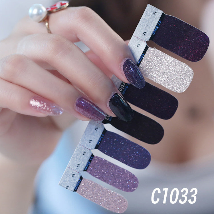 Nail polish nail sticker-2