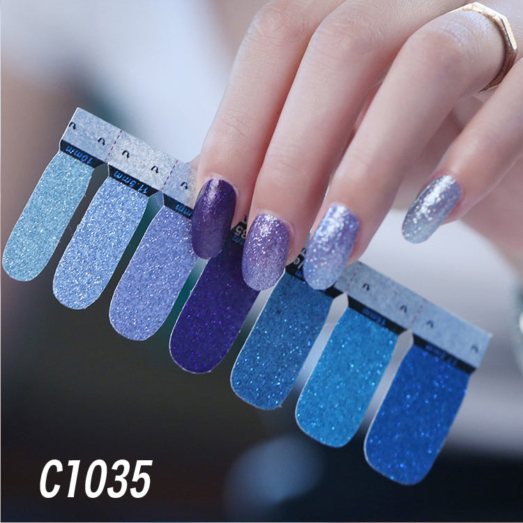 Nail polish nail sticker-4