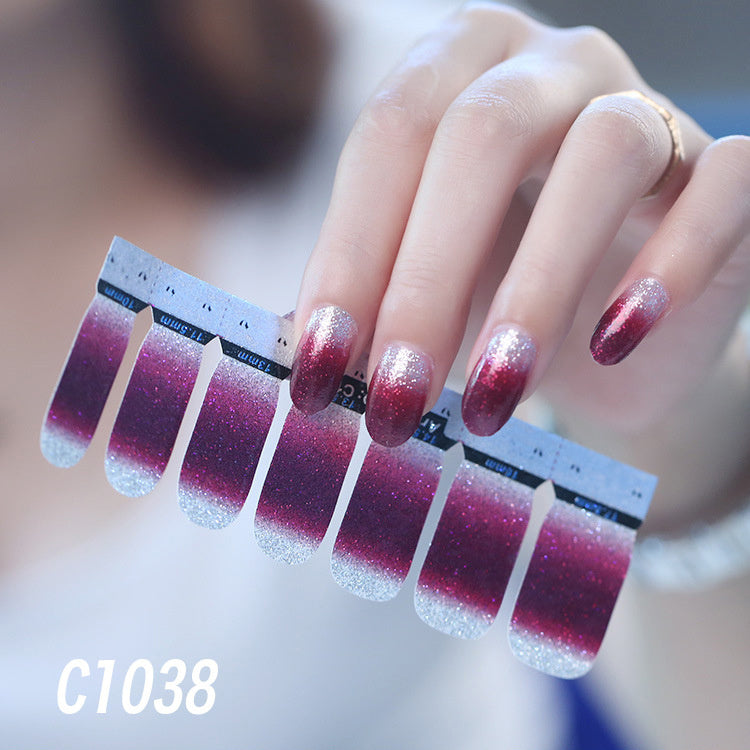 Nail polish nail sticker-7