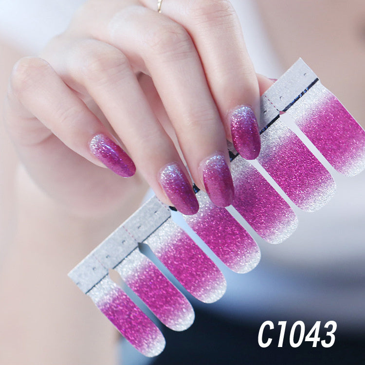 Nail polish nail sticker-12