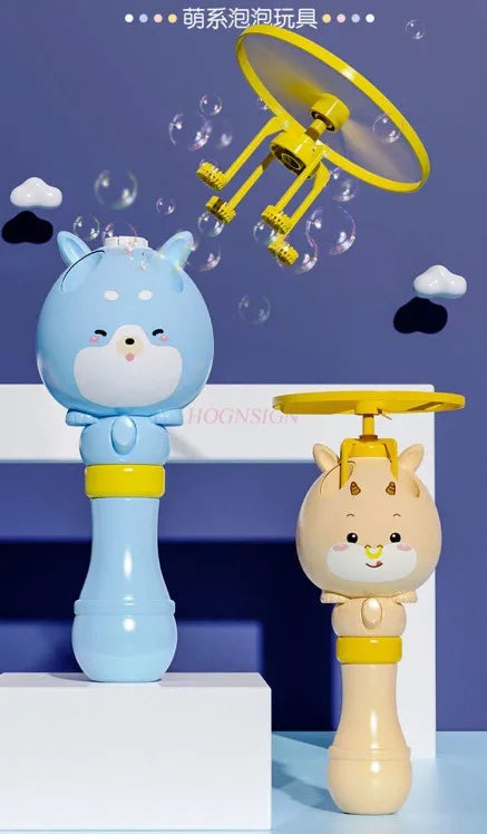 New Cute Baby Bubble Blowing Bamboo-copter Machine Toys-1