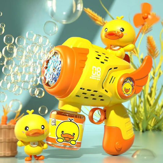 New Little Yellow Duck Bubble Gun Toy-0