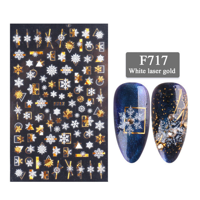 New Nail Stickers 3D Christmas Series-1