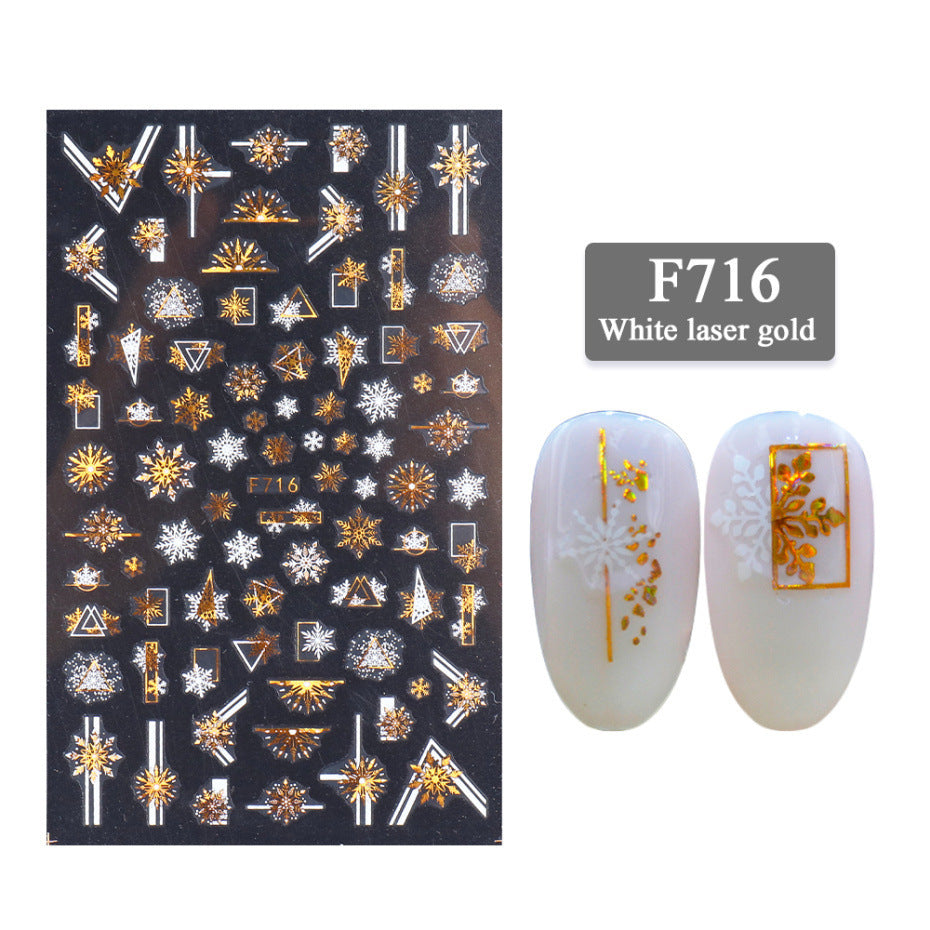 New Nail Stickers 3D Christmas Series-6