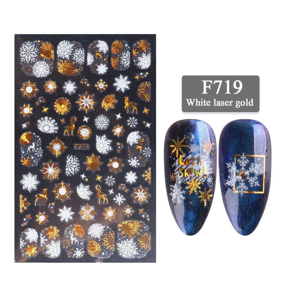 New Nail Stickers 3D Christmas Series-7