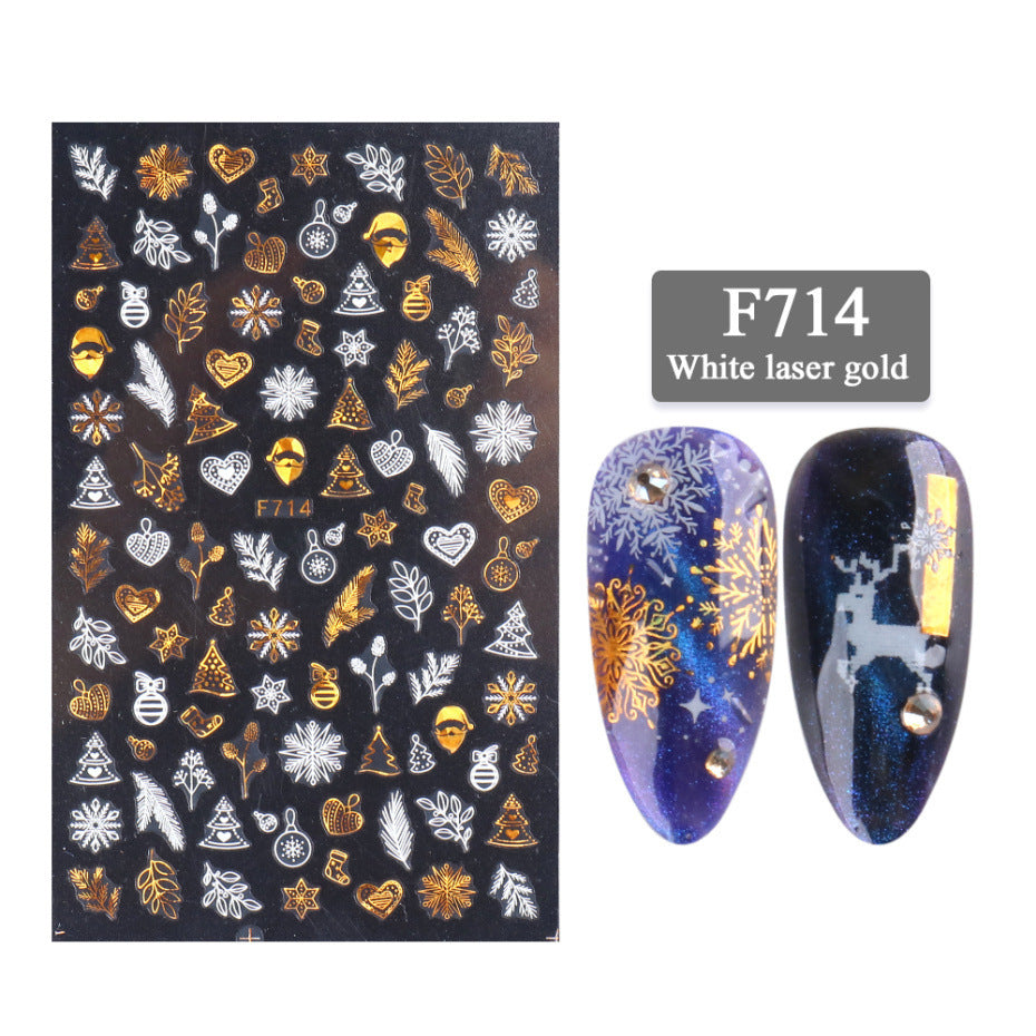 New Nail Stickers 3D Christmas Series-8