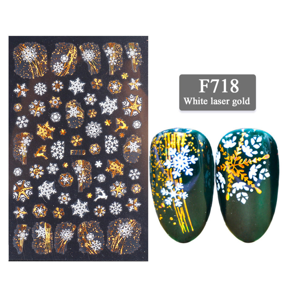 New Nail Stickers 3D Christmas Series-5