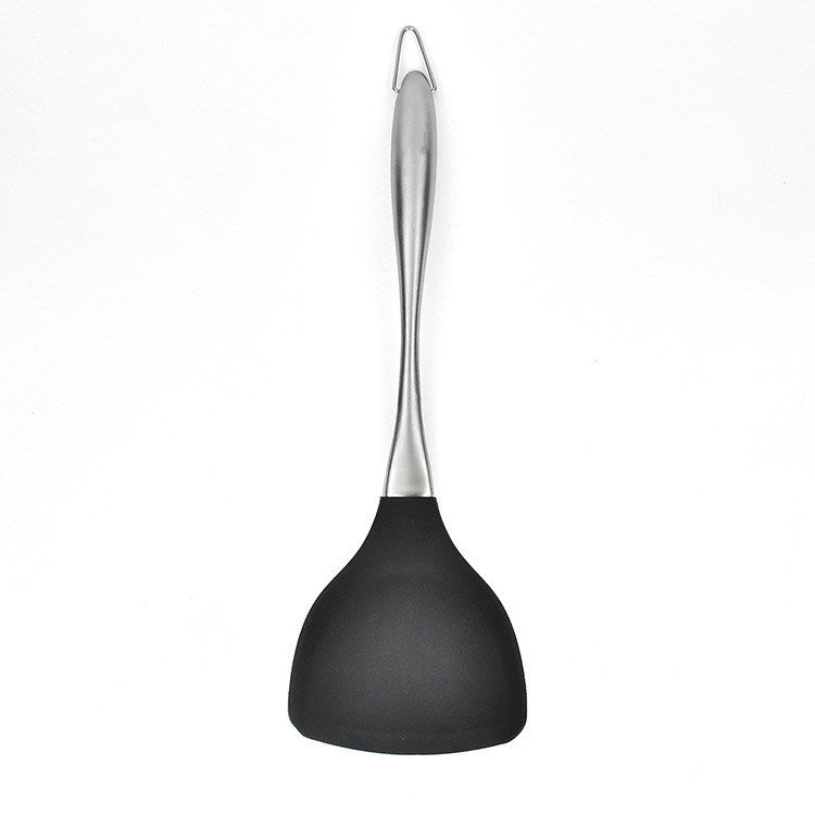 Non-Stick Silicone Spatula with Stainless Steel Handle-2