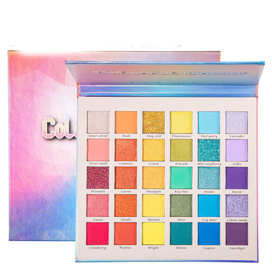 Pearlescent Matte Glitter 30-Color Eyeshadow Palette-0
