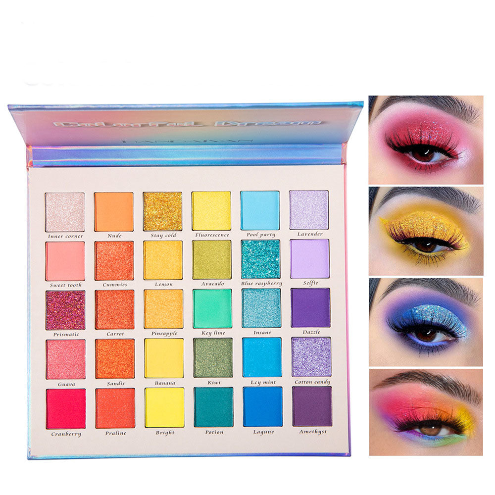 Pearlescent Matte Glitter 30-Color Eyeshadow Palette-2