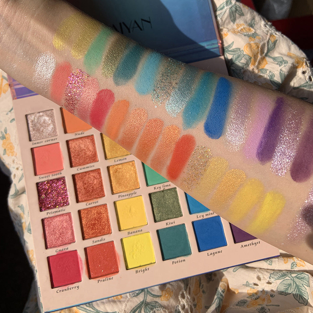 Pearlescent Matte Glitter 30-Color Eyeshadow Palette-4