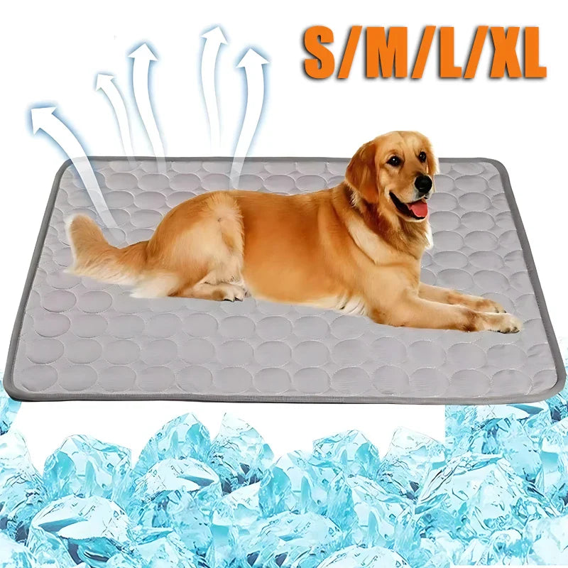 Pet Ice Silk Cooling Mat for Dogs and Cats-0