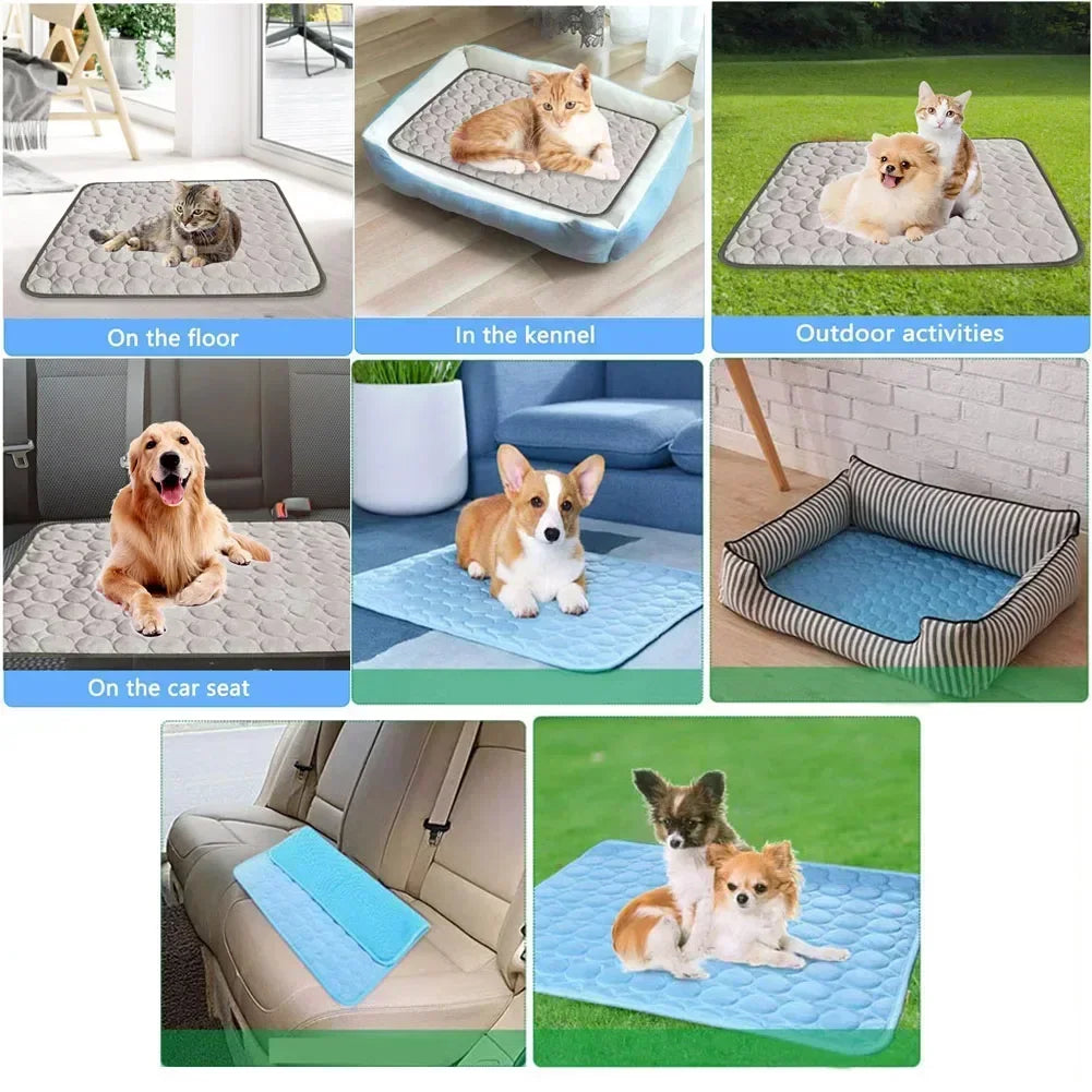 Pet Ice Silk Cooling Mat for Dogs and Cats-3