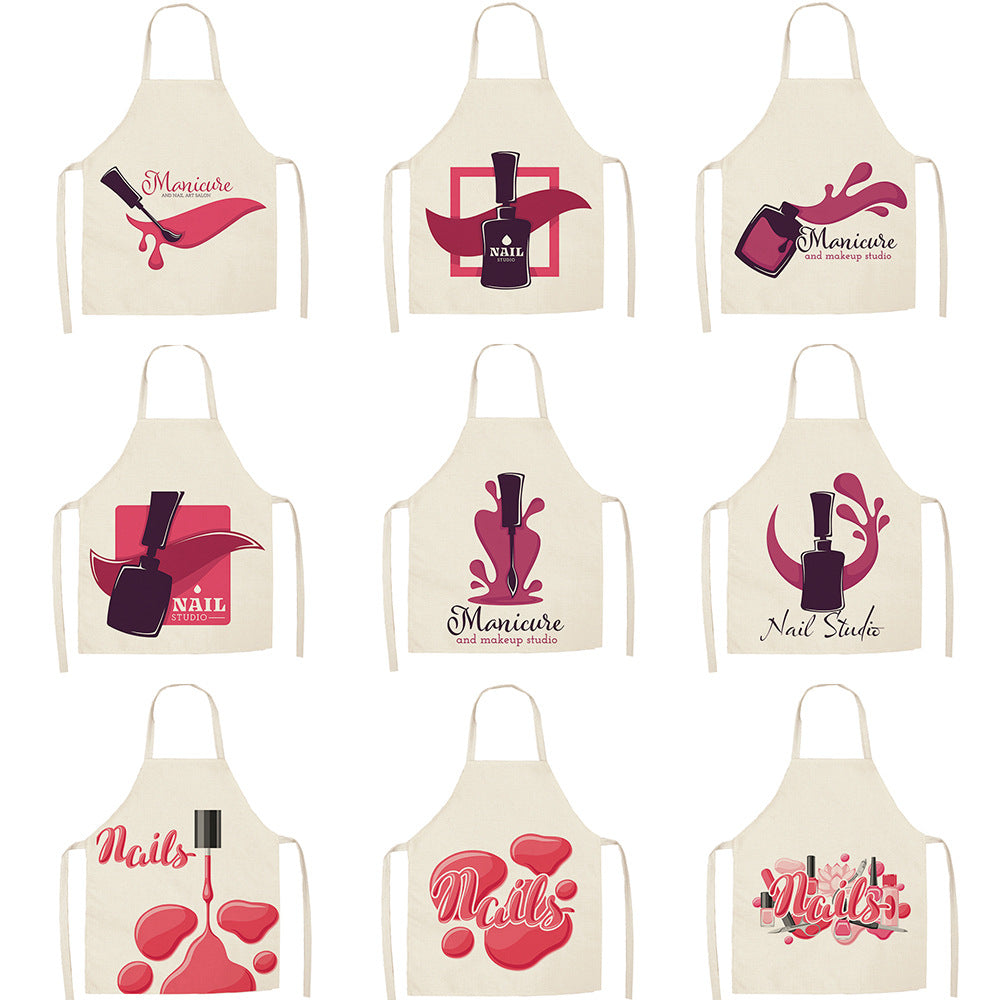 Pink Nail Polish Apron-0