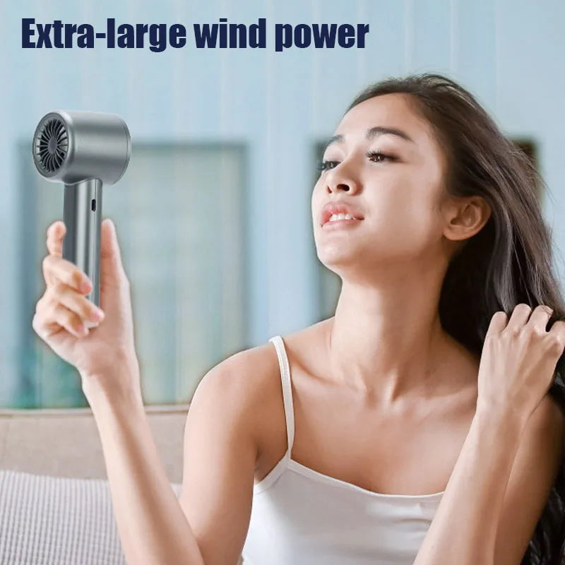 Portable Bladeless Hand Fan USB Rechargeable-2