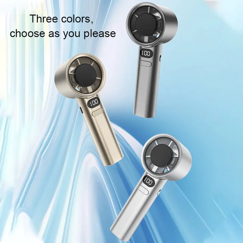 Portable Bladeless Hand Fan USB Rechargeable-4