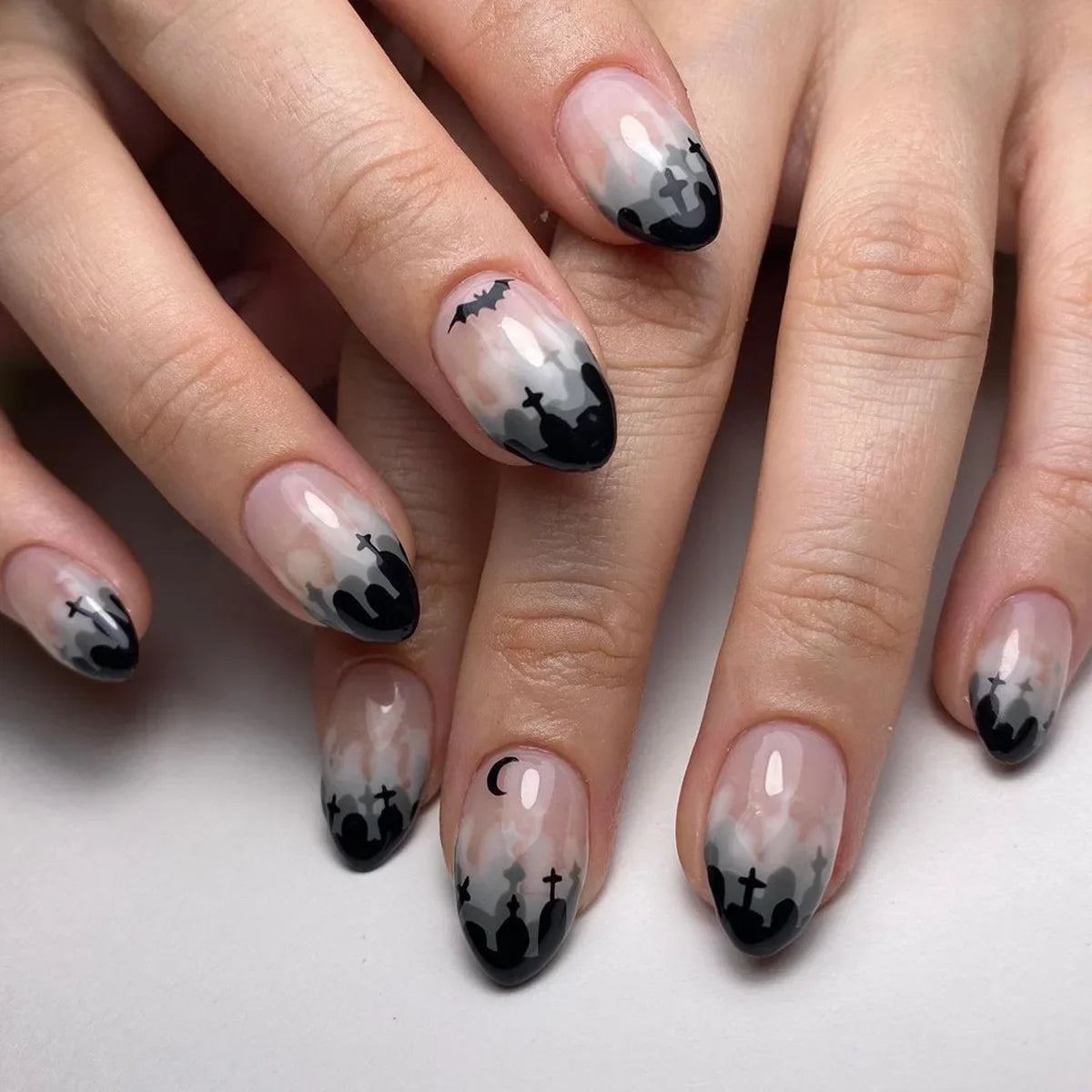 Pumpkin & Ghost Press-On Nails-4