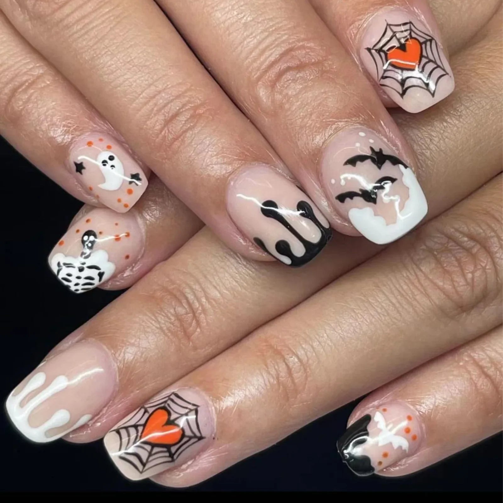 Pumpkin & Ghost Press-On Nails-7