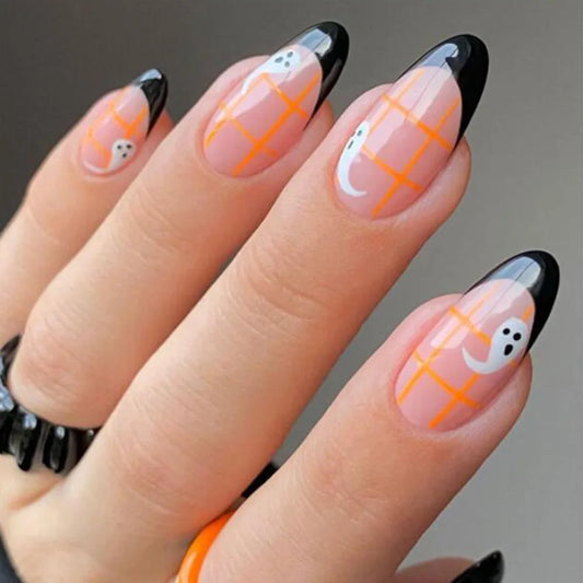 Pumpkin & Ghost Press-On Nails-10