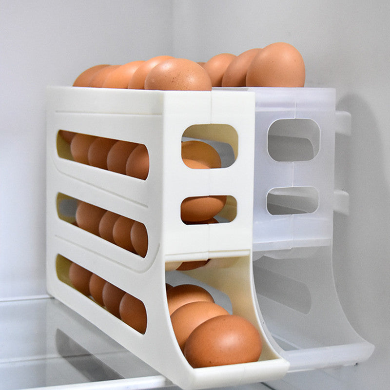 Refrigerator 4-Layer Automatic Egg Roller Sliding Tray-4
