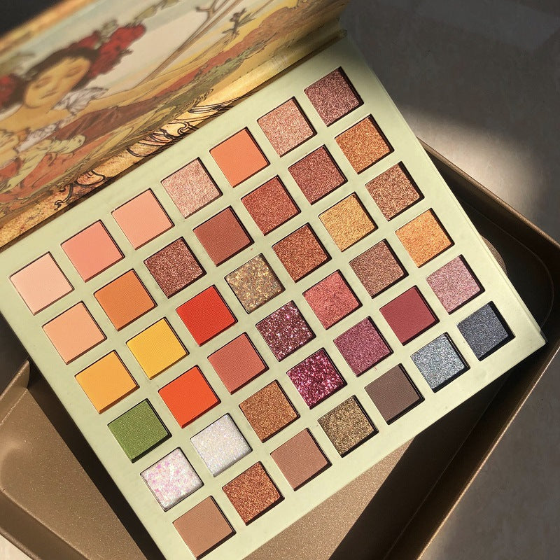 Rose Gold 42-Color Bead Eyeshadow Palette-1