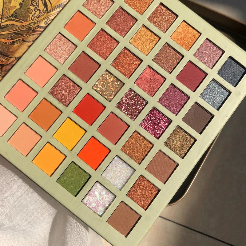 Rose Gold 42-Color Bead Eyeshadow Palette-2