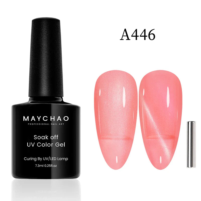 Maychao 12ml Cat Eye Gel Nail Polish Rainbow Effect-72