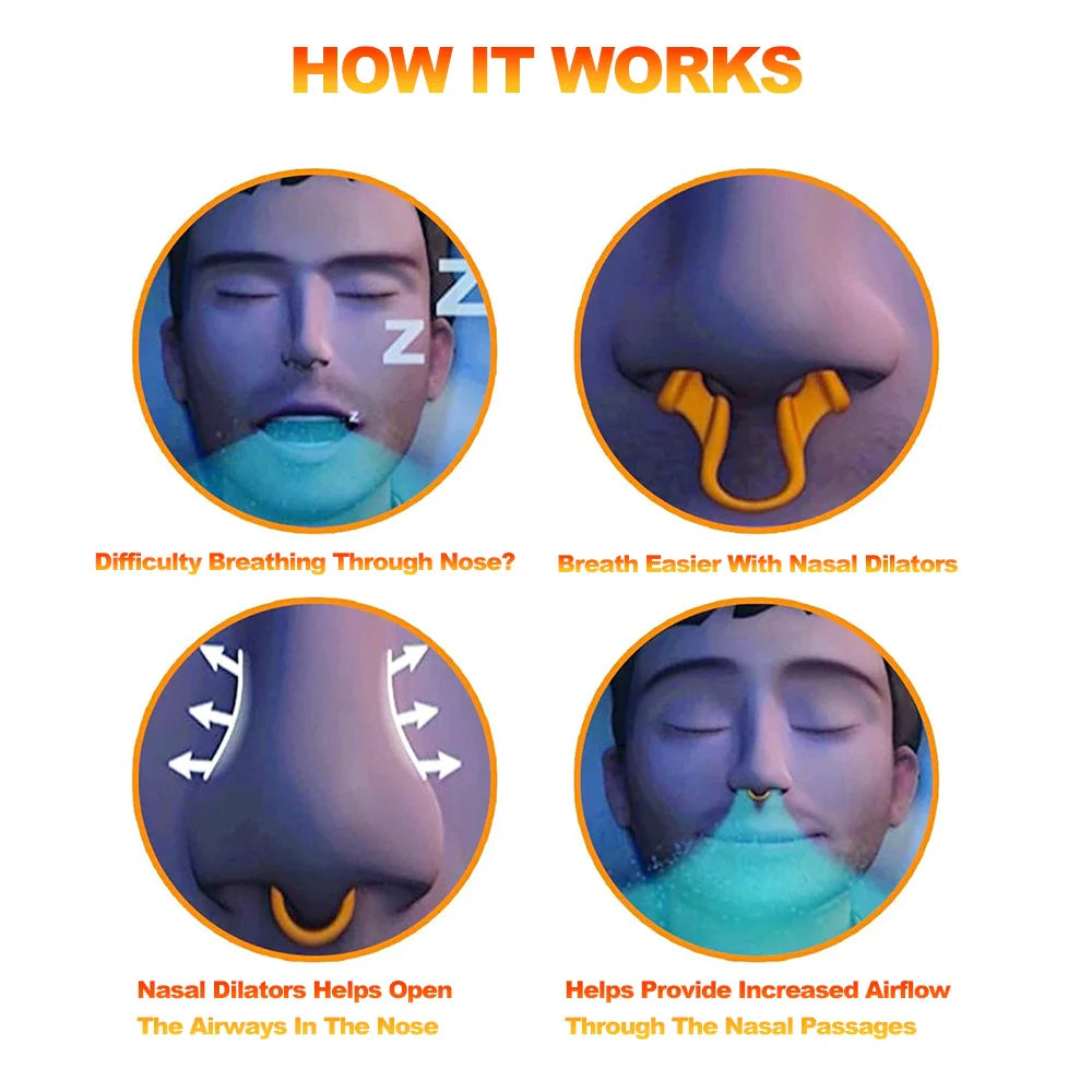 Silicone Nose Clip Anti Snoring Aid 1-2 Pcs-4