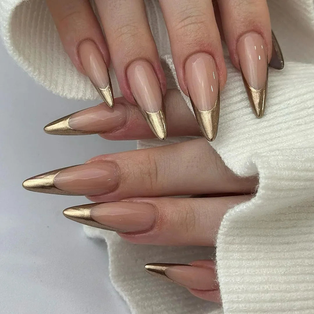 Chic Almond Press-On Nails-63
