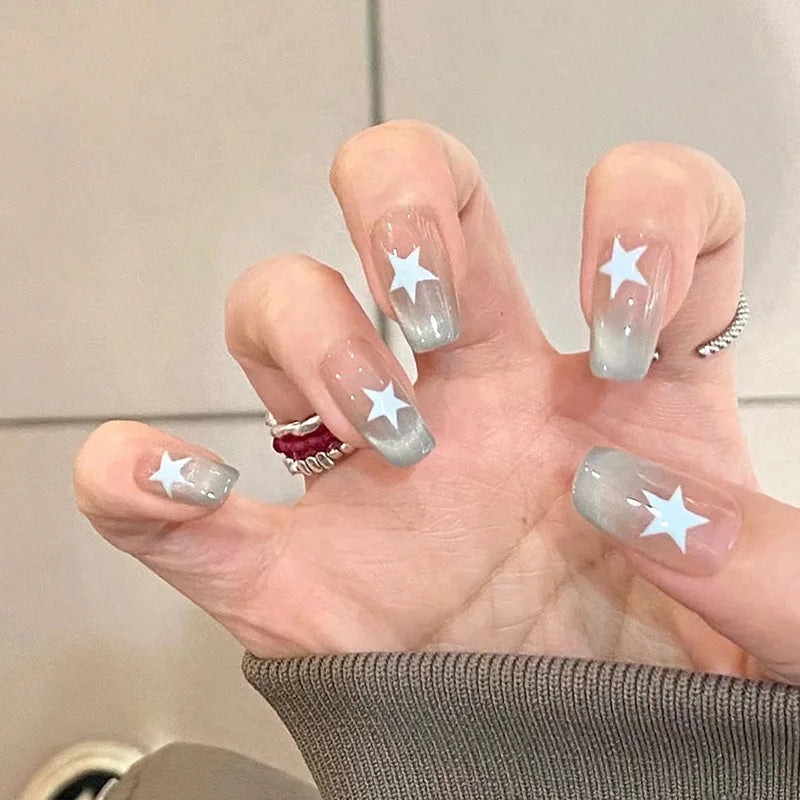 Glamourous Cat's Eye Press-On Nails-36