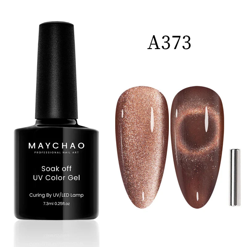 Maychao 12ml Cat Eye Gel Nail Polish Rainbow Effect-74