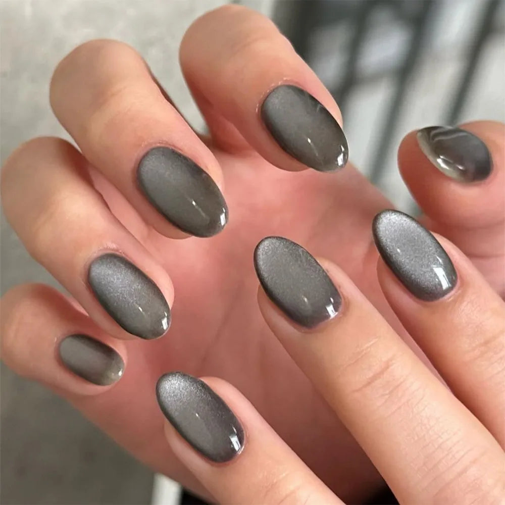 Glamourous Cat's Eye Press-On Nails-37