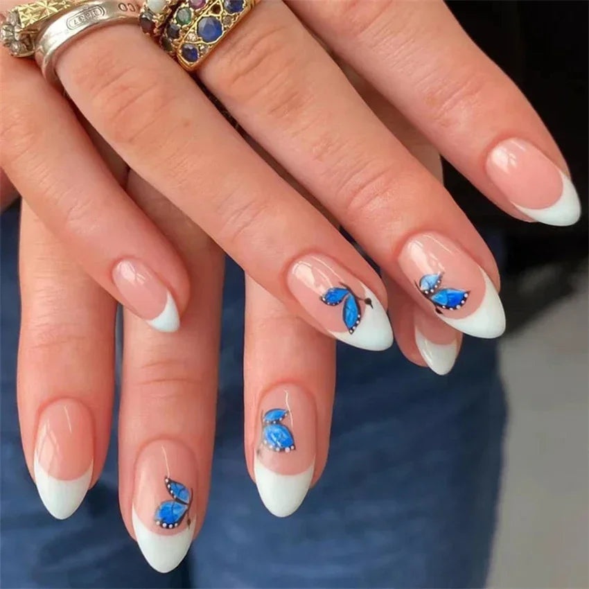 Vibrant Ballerina Nail Tips Set-34