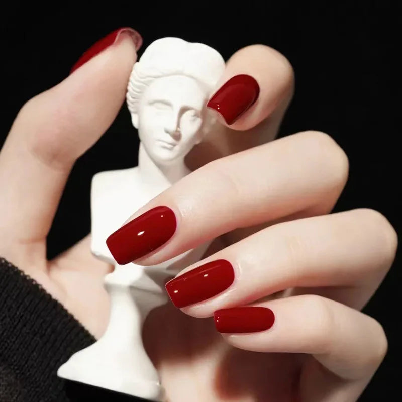 Glossy Acrylic Press On Nails-53