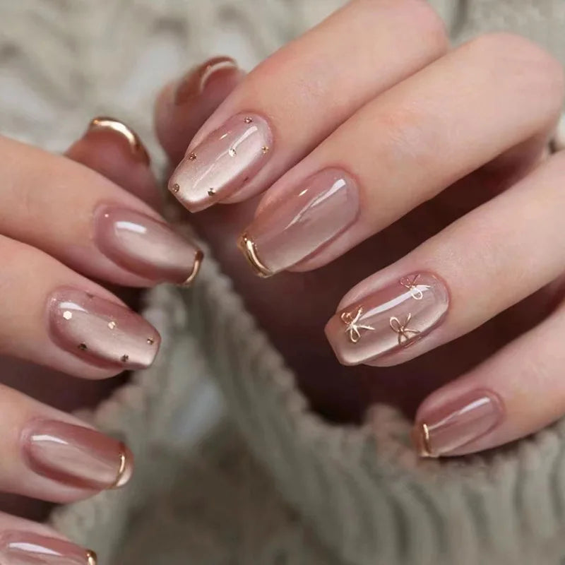 Glamourous Cat's Eye Press-On Nails-34