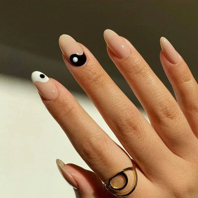 Blue Flame Love Press-On Nails-56