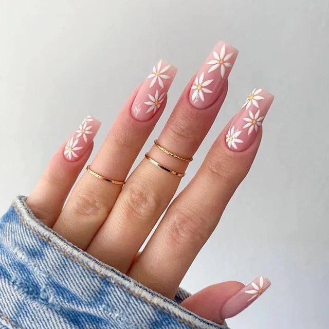 Blue Flame Love Press-On Nails-37