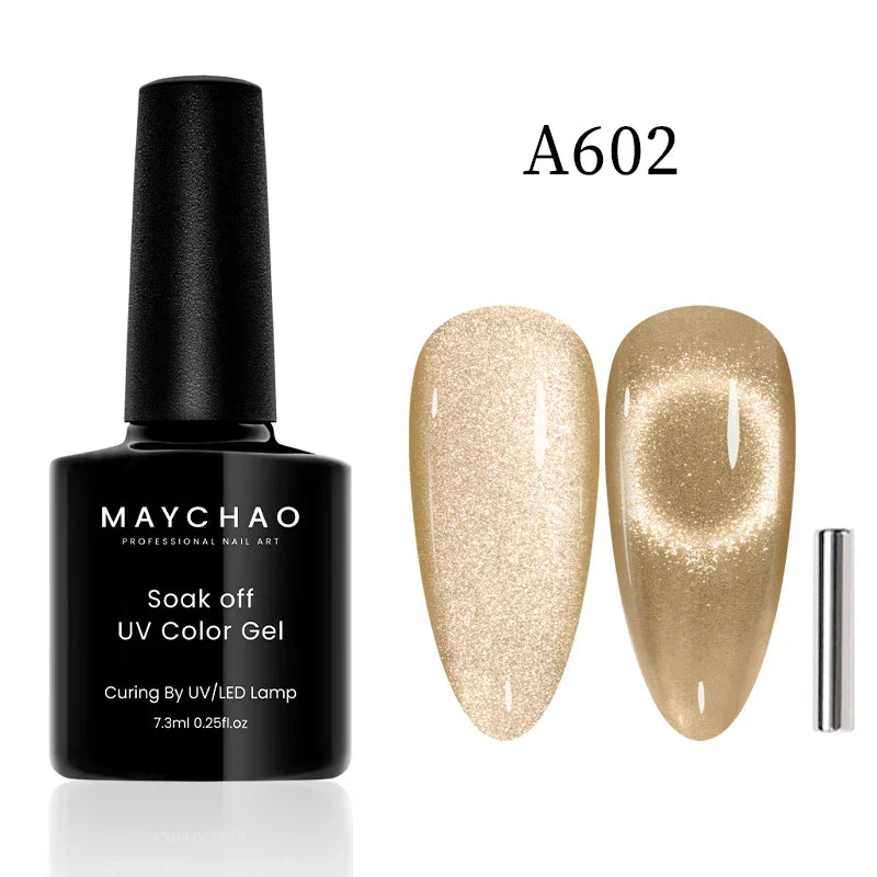 Maychao 12ml Cat Eye Gel Nail Polish Rainbow Effect-68