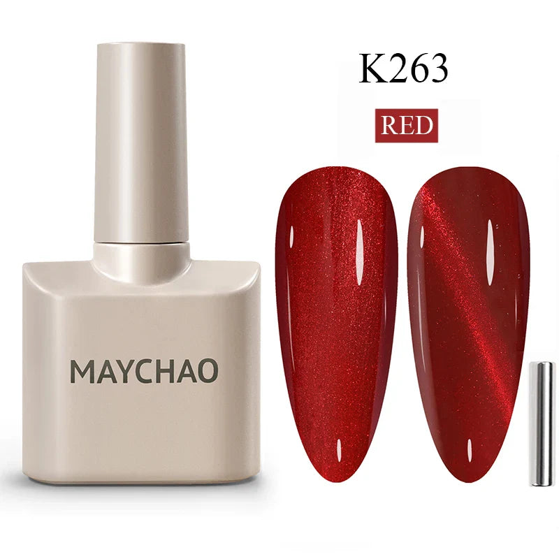 Maychao 12ml Cat Eye Gel Nail Polish Rainbow Effect-25