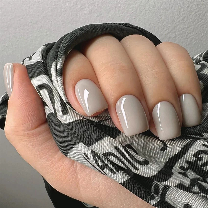 Glossy Acrylic Press On Nails-54